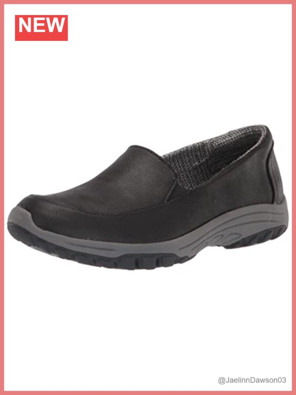 Black Microfiber Slip-On Flat Shoes with Memory Foam Cushioning